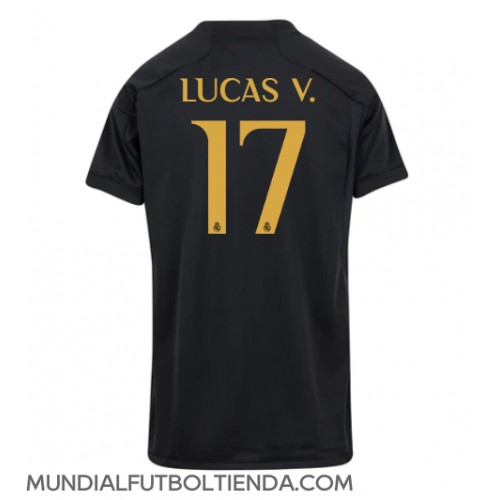 Camiseta Real Madrid Lucas Vazquez #17 Tercera Equipación Replica 2023-24 para mujer mangas cortas